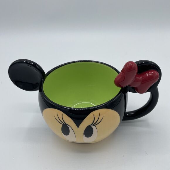 Disney Minnie Mouse Ears & Face Signature Bow Coffee/Tea Mug Genuine - Picture 12 of 12
